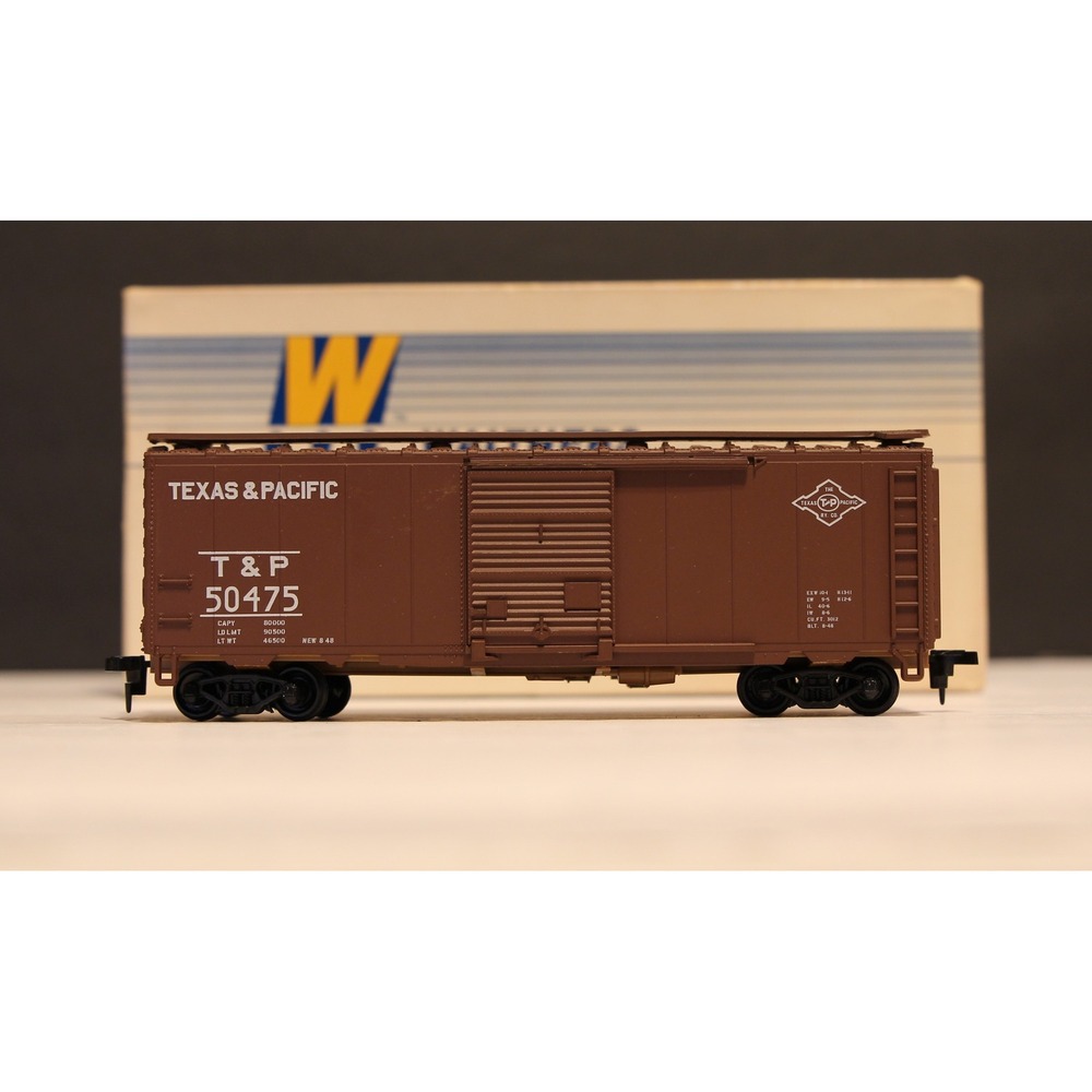 HO Walthers 40' PS 1 Box Car Texas & Pacific 50475 Pre-Owned 90's 932-3711 (V)